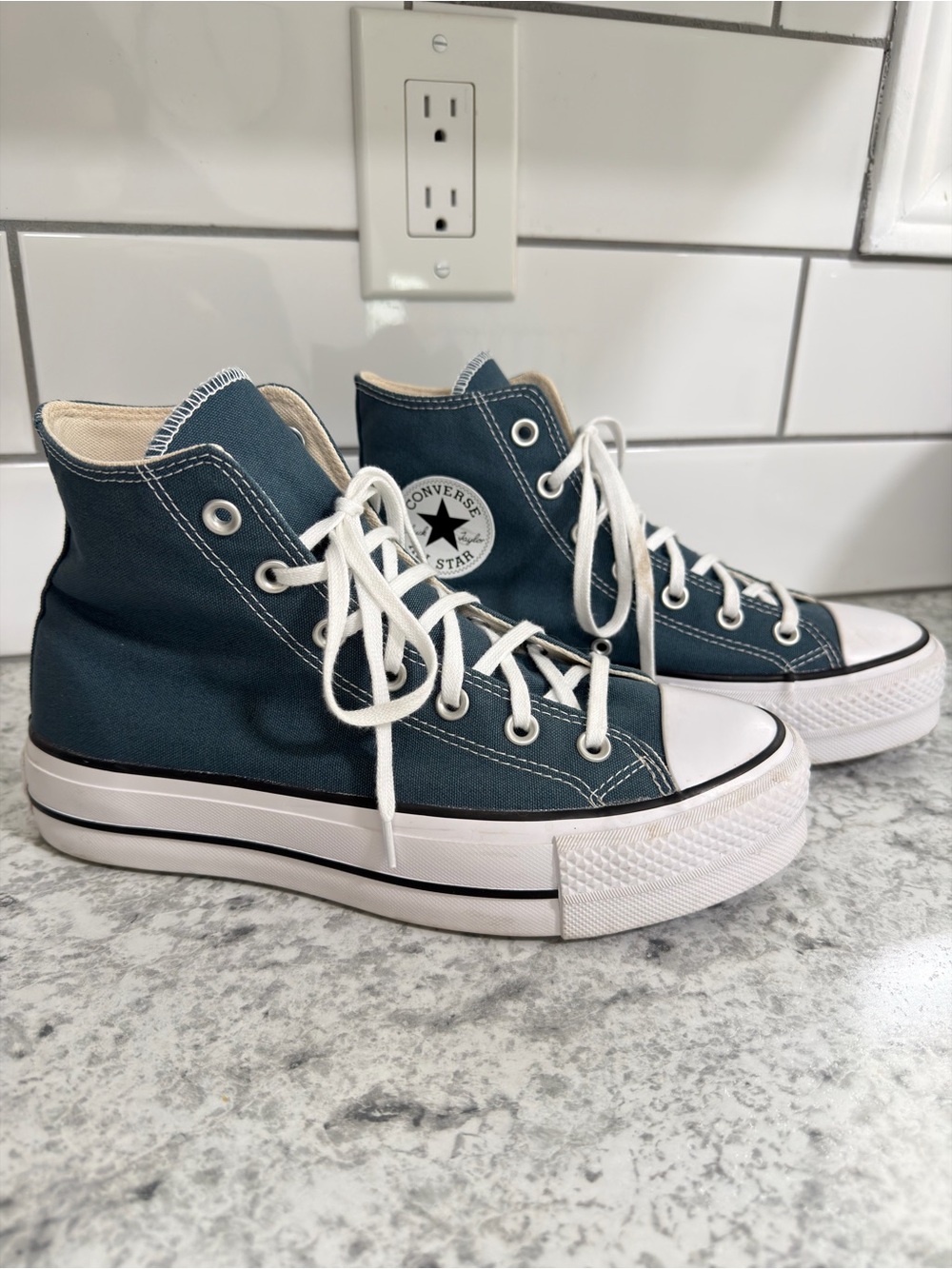 Converse Platform High Top Sneakers - Teal